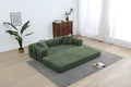 canapé - lit en velour côtelé (198CM KING SIZE)